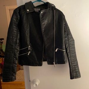 Faux leather jacket